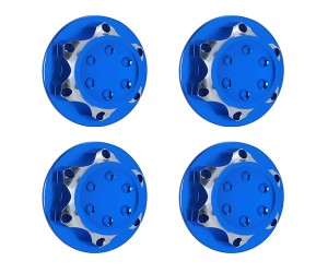 ALUMINUM 17mm LOCK NUT HEX FOR 1/7 1/8 ARRMA LOSI RC CAR BUGGY MONSTER - BLUE - RS-LN17/BU