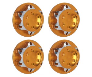 ALUMINUM 17mm LOCK NUT HEX FOR 1/7 1/8 ARRMA LOSI RC CAR BUGGY MONSTER - ORANGE - RS-LN17/OR