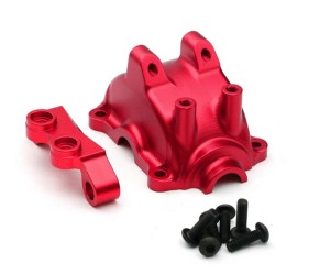 ALUMINUM FRONT / REAR GEARBOX HOUSING W. UPPER STABILIZER A2 A4 FOR 1/10 TAMIYA TT-02 TOURING CAR - TT02-26/RE
