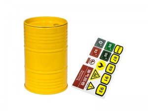 METAL OIL TANK DRUM BARREL FOR 1/10 RC CRAWLER ACCESSORIES AXIAL SCX10 TRAXXAS TRX-4 REDCAT GEN 7 GEN 8 CRAWLER TRUCK - YELLOW - RS-CA03-YE