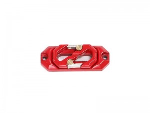 UNIVERSAL MAGNETIC ALUMINUM WINCH DUAL HOOK FOR 1/8 1/10 RC CRAWLER WINCH TRAXXAS TRX-4 SCX10 II III - WH03-RE