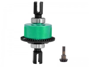 ALUMINUM FRONT / REAR DIFF SET 43T 10T ARA310957 ARA311054 FOR ARRMA 1/7 FIRETEAM MOJAVE 1/8 KRATON OUTCAST 6S BLX - GREEN - RS-ARA310957/GR
