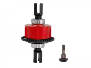 ALUMINUM FRONT / REAR DIFF SET 43T 10T ARA310957 ARA311054 FOR ARRMA 1/7 FIRETEAM MOJAVE 1/8 KRATON OUTCAST 6S BLX - RED - RS-ARA310957/RE