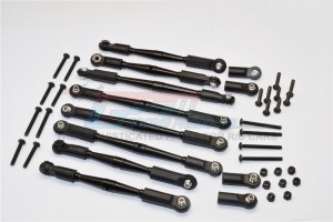 GPM GM1605 ALUMINIUM 5MM ANTI-THREAD TIE ROD  (FOR SETTING 300MM-323MM WHEELBASE) 1/10 G-MADE R1 ROCK BUGGY - GM1605-BK-BEBK