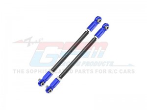 GPM TXM047S-OC-V1 4140 CARBON STEEL ADJUSTABLE FRONT STEERING ROD WITH 7075 ALLOY ENDS 7897 FOR TRAXXAS 1/5 X-MAXX 6S MONSTER TRUCK 77076-4 - TXM047S-OC-V1-BEB