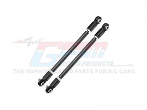 GPM TXM047S-OC-V1 4140 CARBON STEEL ADJUSTABLE FRONT STEERING ROD WITH 7075 ALLOY ENDS 7897 FOR TRAXXAS 1/5 X-MAXX 6S MONSTER TRUCK 77076-4 - TXM047S-OC-V1-BEBK