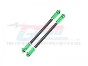 GPM TXM047S-OC-V1 4140 CARBON STEEL ADJUSTABLE FRONT STEERING ROD WITH 7075 ALLOY ENDS 7897 FOR TRAXXAS 1/5 X-MAXX 6S MONSTER TRUCK 77076-4 - TXM047S-OC-V1-BEG