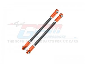 GPM TXM047S-OC-V1 4140 CARBON STEEL ADJUSTABLE FRONT STEERING ROD WITH 7075 ALLOY ENDS 7897 FOR TRAXXAS 1/5 X-MAXX 6S MONSTER TRUCK 77076-4 - TXM047S-OC-V1-BEOR