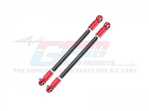 GPM TXM047S-OC-V1 4140 CARBON STEEL ADJUSTABLE FRONT STEERING ROD WITH 7075 ALLOY ENDS 7897 FOR TRAXXAS 1/5 X-MAXX 6S MONSTER TRUCK 77076-4 - RED - TXM047S-OC-V1-BER