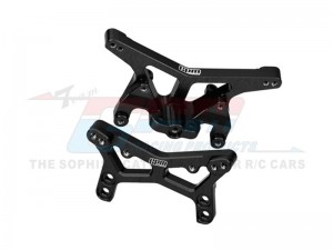 GPM LMB2830 7075 ALLOY FRONT & REAR SHOCK TOWER LOS-1981 LOS-1770 FOR LOSI 1/24 Micro-B 2WD Buggy RTR LOS00007  - BLACK - LMB2830-BK