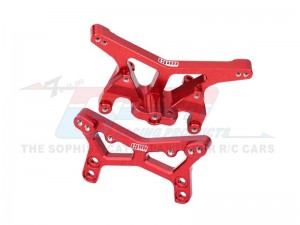 GPM LMB2830 7075 ALLOY FRONT & REAR SHOCK TOWER LOS-1981 LOS-1770 FOR LOSI 1/24 Micro-B 2WD Buggy RTR LOS00007  - LMB2830-R