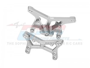 GPM LMB2830 7075 ALLOY FRONT & REAR SHOCK TOWER LOS-1981 LOS-1770 FOR LOSI 1/24 Micro-B 2WD Buggy RTR LOS00007  - SILVER - LMB2830-S
