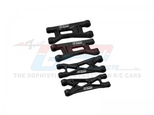 GPM LMB5556 7075 ALLOY FRONT & REAR LOWER ARMS LOS-1768  FOR LOSI 1/24 Micro-B 2WD Buggy RTR LOS00007  - BLACK - LMB5556-BK