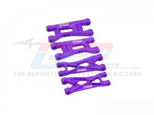 GPM LMB5556 7075 ALLOY FRONT & REAR LOWER ARMS LOS-1768  FOR LOSI 1/24 Micro-B 2WD Buggy RTR LOS00007  - PURPLE - LMB5556-P