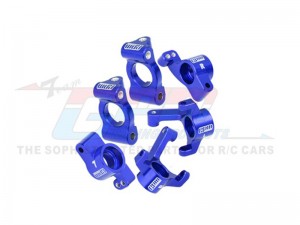 GPM LMB192122 7075 ALLOY FRONT CASTER BLOCKS & FRONT SPINDLES & REAR HUBS FOR LOSI 1/24 Micro-B 2WD Buggy RTR LOS00007  - LMB192122-B
