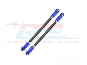 GPM XRT047S 4140 CARBON STEEL ADJUSTABLE FRONT STEERING ROD WITH 7075 ALLOY ENDS 7897 FOR TRAXXAS 1/6 4WD XRT 8S X-MAXX Wide kit MONSTER  - BLUE - XRT047S-B