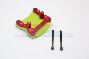 GPM GM168F/R ALUMINIUM And PLASTIC FRONT/REAR SKID PLATE MOUNT 1/10 RC G-MADE R1 ROCK BUGGY - GM168F/R-R