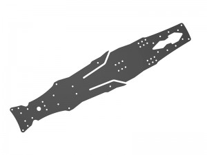 3RACING SAK-D603 FIBER GLASS MAIN CHASSIS For 1/10 SAKURA D6 SPORT D6S DRIFT ONROAD RC CAR - SAK-D603