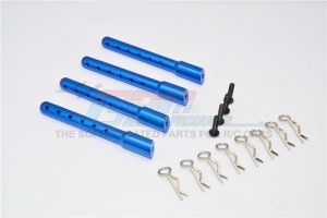 ALUMINIUM FRONT+REAR BODY POST WITH CLIPS GMADE R1 ROCK BUGGY - GM201FR-B
