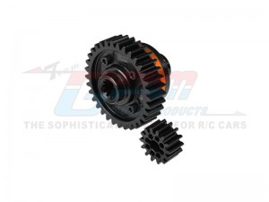 GPM TXM3311 4140 MEDIUM CARBON STEEL ALMINUM CENTER COMPLETE DIFFERENTIAL 33T / 14T  7796 FOR TRAXXAS 1/5 X-MAXX 6S 8S XRT 8S MONSTER - ORANGE - TXM3311-OR
