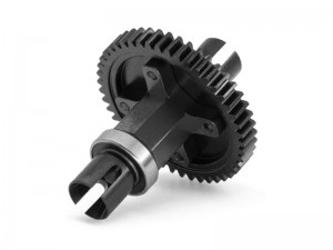 ALUMINUM CENTER DIFF STRAIGHT SLIPPER CLUTCH SHAFT 9585 - 46T / 52T FOR TRAXXAS 1/8 SLEDGE 95096-4 - BLACK - 46T - RS-TRX958546T/BK