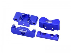 GPM LMB0089 ALLOY FRONT BULKHEAD & REAR PIN MOUNTS FOR LOSI 1/24 Micro-B 2WD Buggy LOS00007 - BLUE - LMB0089-B