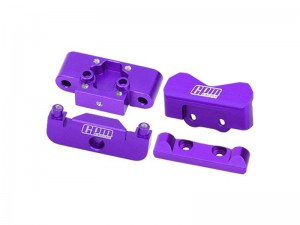 GPM LMB0089 ALLOY FRONT BULKHEAD & REAR PIN MOUNTS FOR LOSI 1/24 Micro-B 2WD Buggy LOS00007 - PURPLE - LMB0089-P