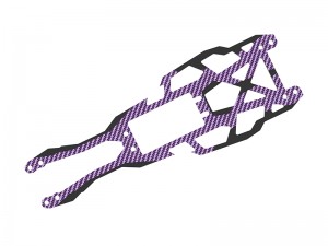 3RACING SAK-D616GA CARBON GRAPHITE COLOR UPPER DECK FOR 1/10 SAKURA D6 SPORT DRIFT ONROAD CAR - SAK-D616GA/PU