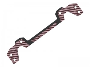 3RACING SAK-D644GA CARBON GRAPHITE READ BODY POST PLATE FOR 1/10 SAKURA D6 SPORT DRIFT ONROAD CAR - SAK-D644GA/RE