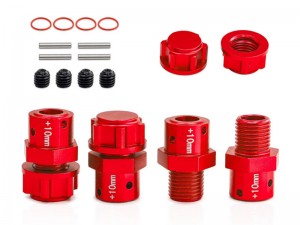 ALUMINUM +10mm EXTENDED WHEEL 17MM HEX ADAPTOR ARA311035 ARAC9763 FOR 1/7 FIRETEAM INFRACTION MOJAVE FALONY 1/8 KRATON OUTCAST 6S BLX - RED - RS-ARA31103510MM/RE
