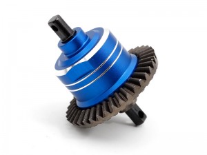 METAL FRONT / REAR COMPLETE DIFF SET V2 5381 6882 5379 FOR 1/10 TRAXXAS SLASH 4X4 VXL STEMPEDE RUSTLER HOSS RC TRUCK - BLUE - RS-TRX5381V2/BU