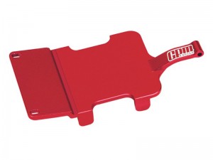 GPM LMB023 7075 ALLOY ELECTRONICS AND RECEIVER MOUNTING PLATE FOR LOSI 1/24 Micro-B 2WD Buggy  LOS00007 - RED - LMB023-R