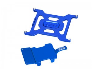 GPM LMB23126 7075 ALLOY BATTERY HOLDER & ELECTRONICS AND RECEIVER MOUNTING PLATE FOR LOSI 1/24 Micro-B 2WD Buggy  LOS00007 - BLUE - LMB23126-B