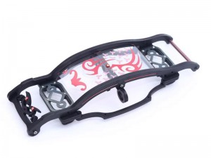 CARBON FIBER NON-SHELL ROLL CAGE FOR 1/10 RC TEKNO MT410 2.0 BUGGY TRUCK - TSP-MT410/BK