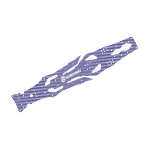 3RACING SAK-D603GA CARBON GRAPHITE MAIN CHASSIS FOR 1/10 RC SAKURA D6 SPORT D6S DRIFT CAR - SAK-D603GA/BU