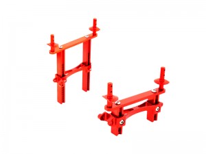 ALUMINUM ADJUSTABLE FRONT & REAR BODY MOUNT 8215 FOR TRAXXAS 1/10 RC TRX-4 TRX-6 CRAWLER TRUCK - RS-TRX8215/RE