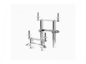 ALUMINUM ADJUSTABLE FRONT & REAR BODY MOUNT 8215 FOR TRAXXAS 1/10 RC TRX-4 TRX-6 CRAWLER TRUCK - RS-TRX8215/SI