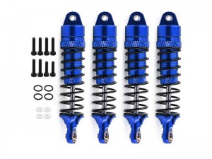 ALUMINUM FRONT & REAR OIL DAMPER SET 7665 FOR 1/18 TRAXXASX LATRAX TETON DESERET PRERUNNER SST 76064-5 76054-5 - RS-TRX7665/BU