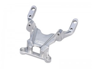 GPM LMB012FA 7075 ALLOY FRONT BULKHEAD LOS-1770 FOR 1/24 LOSI RC MICRO-B BUGGY LOS00007 - SILVER - LMB012FA-S