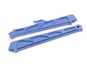 ALUMINUM FRONT / REAR CENTER BRACE SET AR320445 FOR ARRMA 1/7 MOJAVE 6S BLX ARA106058 - BLUE - RS-AR320445/BU