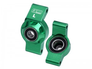 GPM TXMM022 7075 ALLOY REAR HUB STUB AXLE CARRIERS WITH OVERSIZE BEARING 10752 FOR 1/10 TRAXXAS MINI MAXX / MINI XRT / MINI SLASH - GREEN - TXMM022-G