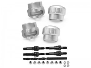 ALUMINUM SHOCK STANDOFF CAP PROTECTOR AR330482 AR330492 FOR 1/7 ARRMA BIG ROCK FIRETEAM INFRACTION KRATON FELONY 1/8 KRATON OUTCAST TYPHON 6S BLX - SILVER - RS-AR33048292/S