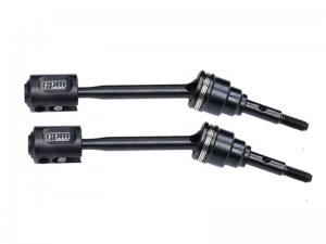 GPM TXMM050F/RS 4140 CARBON STEEL FRONT / REAR DRIVESHAFTS AND DRIVE CUPS 10750X FOR 1/10 TRAXXAS MINI MAXX MONSTER TRUCK 107154-1 - TXMM050F/RS-BK
