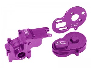 GPM 7075 ALLOY MOTOR PLATE & REAR MAIN GEAR COVER TRANSMISSION CASE LOS-1769 FOR LOSI 1/24 Micro-B 2WD Buggy LOS00007 - LMB131838-P