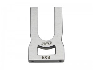 ALUMINUM CENTER DIFF BEARING BOOTM HOLDER ARA311189 FOR  1/8 KRATON 6S V6 EXB  1/8 NOTORIOUS ARA8608V6 - SILVER - RS-ARA311189/SI