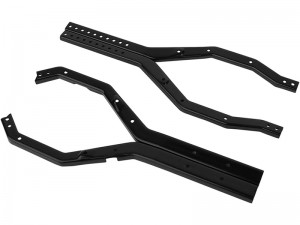METAL ADJUSTABLE MULTI HOLES WHEELBASE FRAME RAIL AXI231015 FOR AXIAL RACING SCX10-III CRAWLER GLADIATOR WRANGLER - BLACK - RS-AXI231015/BK
