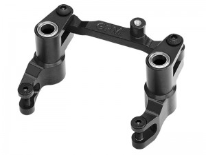 GPM TXMM048 7075 ALLOY FRONT BELLCRANK STEERING ASSEMBLY 10743 FOR 1/10 TRAXXAS MINI MAXX / MINI XRT / MINI SLASH - BLACK - TXMM048-BK