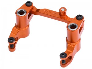 GPM TXMM048 7075 ALLOY FRONT BELLCRANK STEERING ASSEMBLY 10743 FOR 1/10 TRAXXAS MINI MAXX / MINI XRT / MINI SLASH - ORANGE - TXMM048-OR