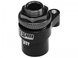 GPM TXMM025TSH 7075 ALLOY 25T SERVO SAVER SET HORN W. BUILT-IN SPRING 10745 FOR 1/10 TRAXXAS MINI MAXX / MINI XRT / MINI SLASH1 - BLACK - TXMM025TSH-BK