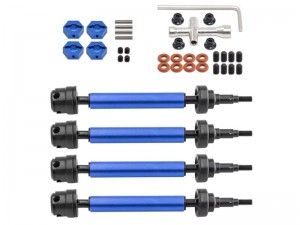 STEEL FRONT & REAR CVD DRIVE SHAFT AR310864 AR310780 FOR 1/10 ARRMA BIG ROCK GRANITE SENTON VORTEKS 3S BLX - BLUE - RS-AR310864/BU
